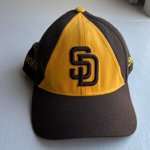 San Diego Padres New Era 39 Thirty Brown and Yellow Fitted Baseball Cap S/M